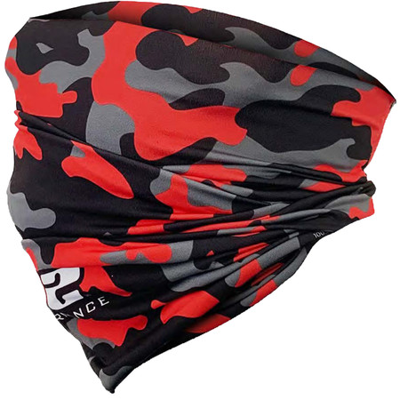 212 Performance Protective Neck Gaiter and Particulate Filtering Face Cover in Red / Grey / Black Camo FC3-05-000